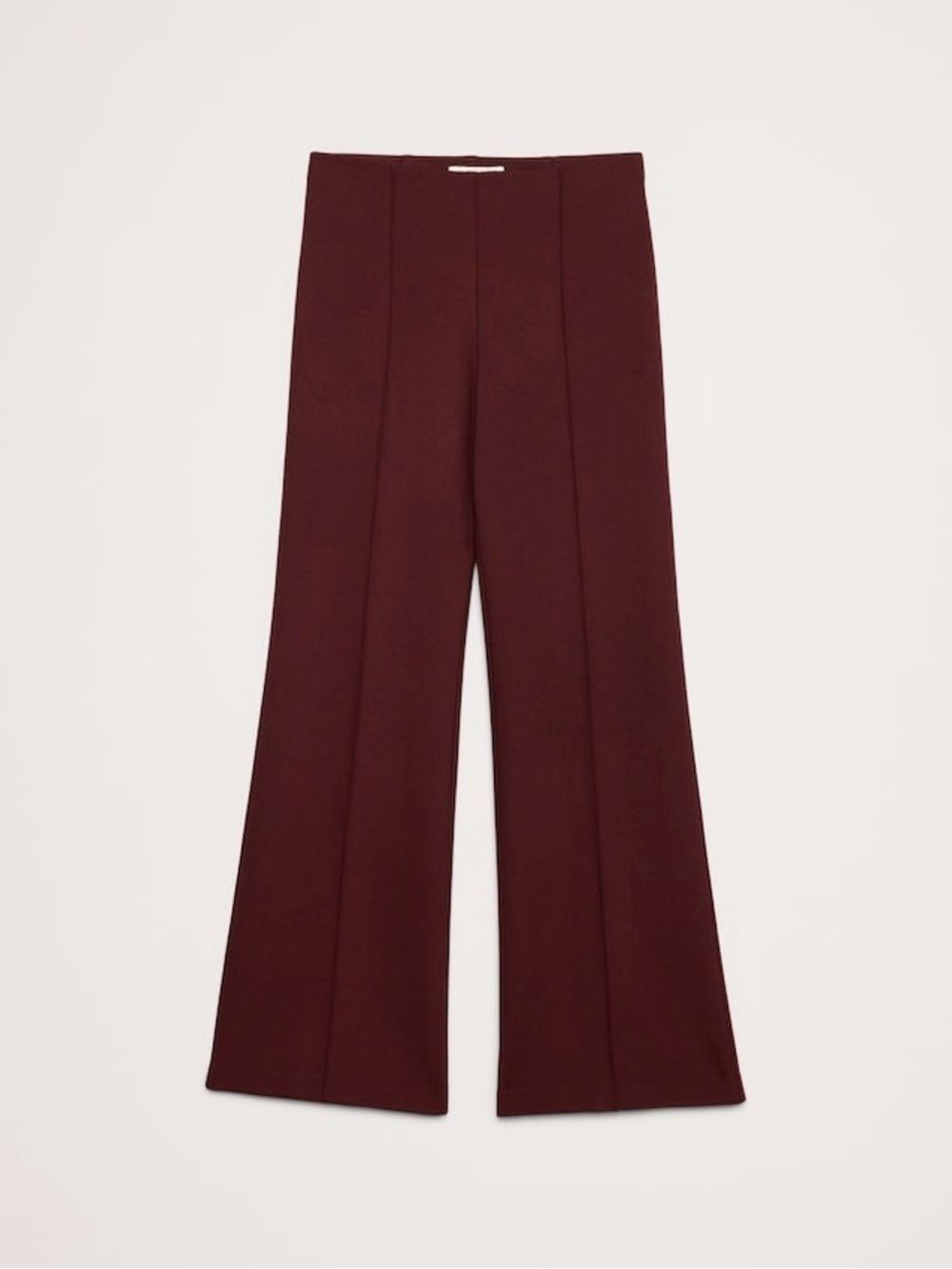 Banana Republic Wide-Leg Ponte Pants in Deep Wine